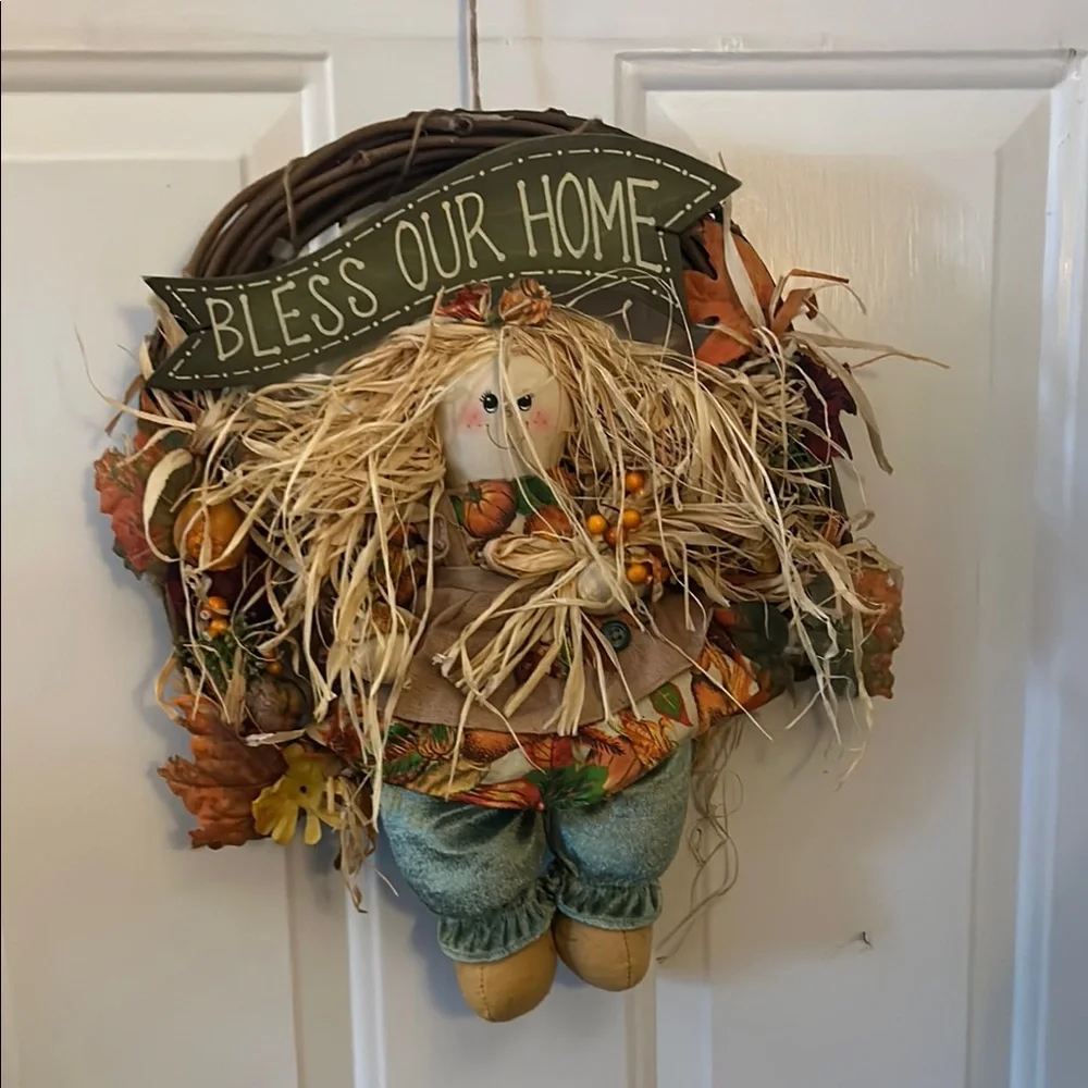 Fall Wreath Bless Our Home